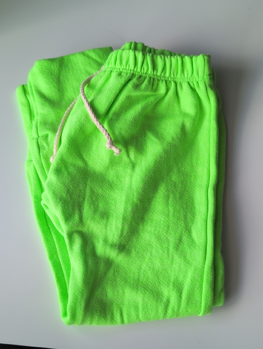 NWOT Childhoods Clothing Neon Green Gusset Pants